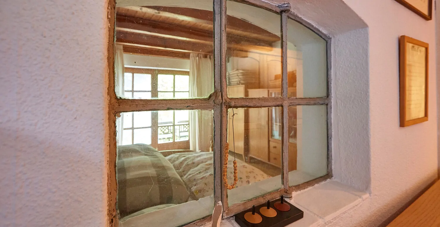 Blick in das Schlafzimmer