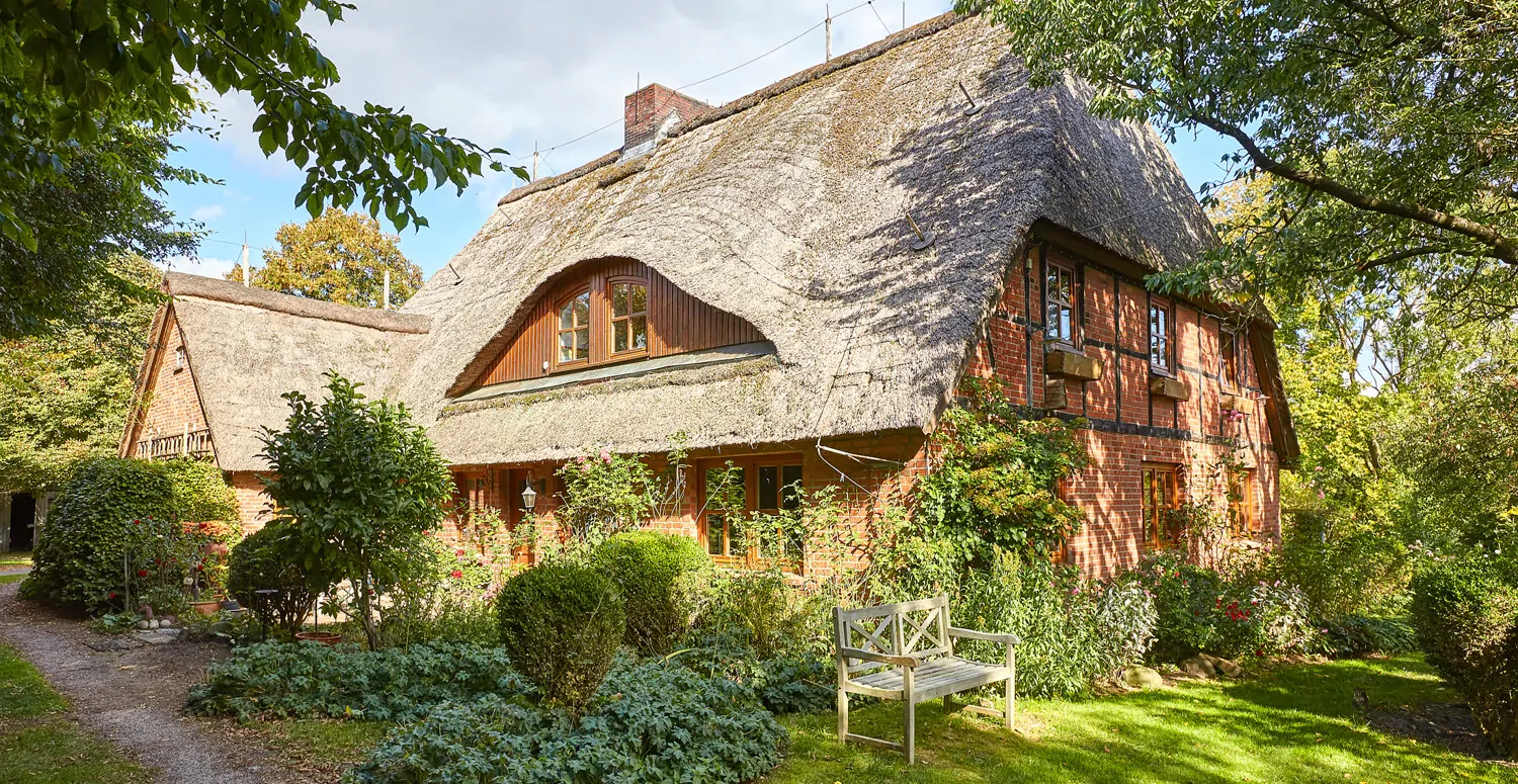 Bauernhaus unter Reet