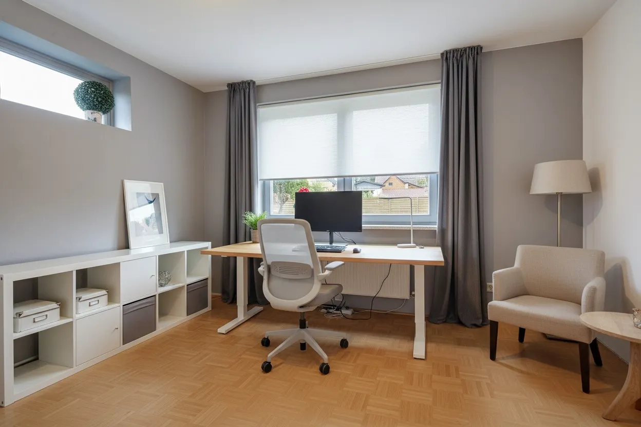 Einrichtungsbeispiel Arbeitszimmer