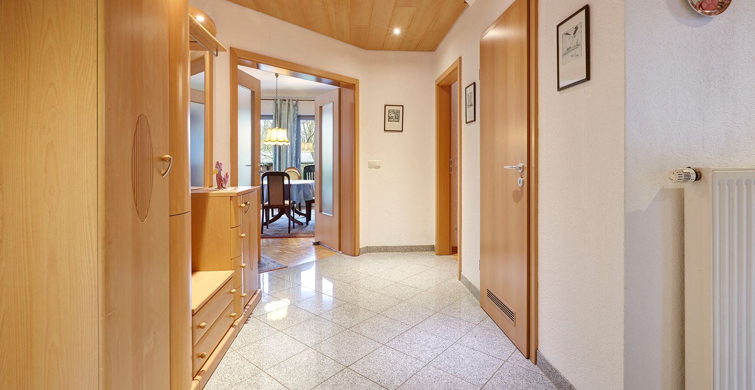 Zugang zum Wohnzimmer und Schlafzimmer