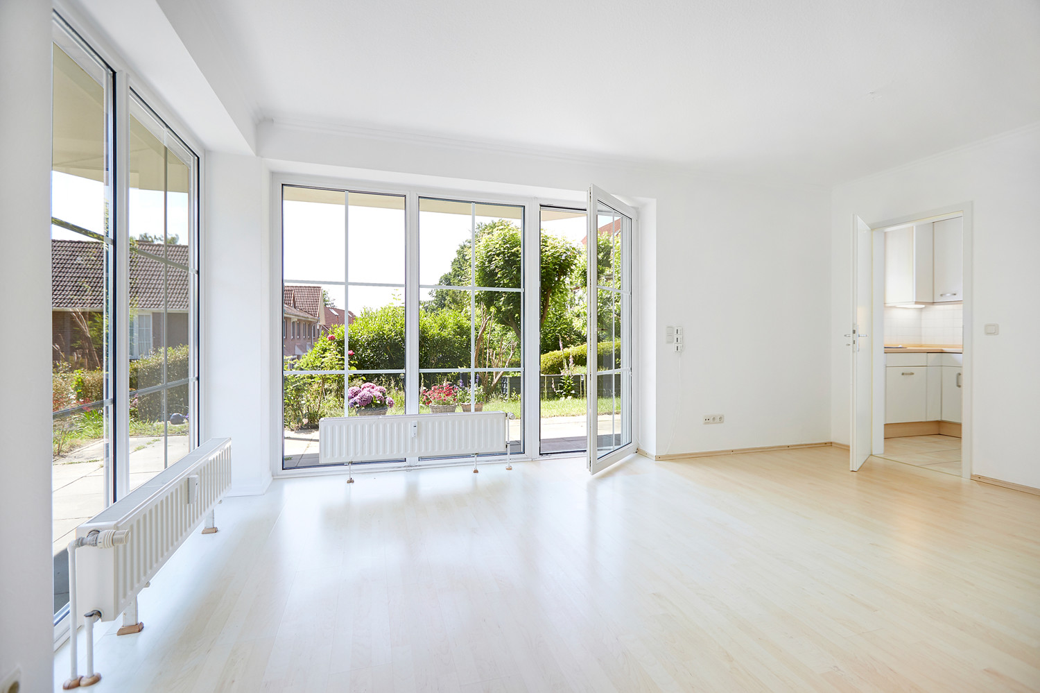 Bodentiefe Fensterflächen im Wohnbereich