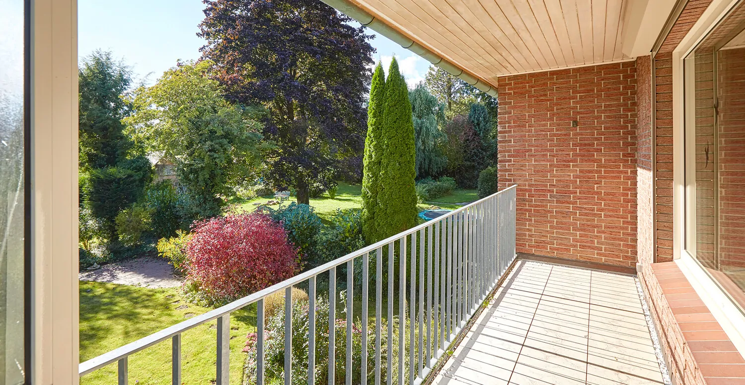 Großzügiger Balkon