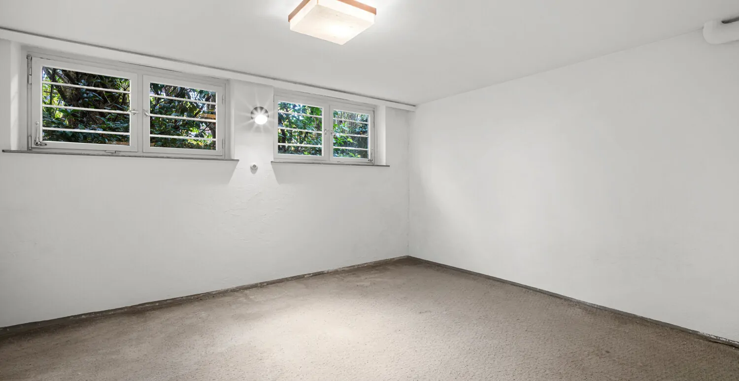 Wohnlich nutzbarer Raum im Untergeschoss