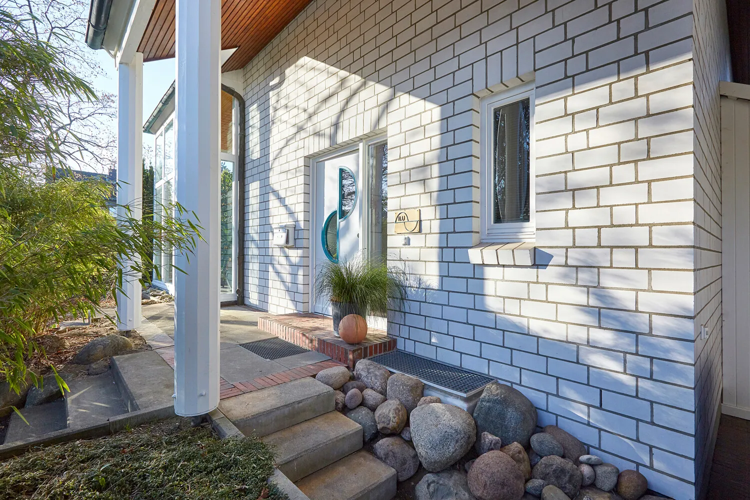 Überdachter Hauseingang