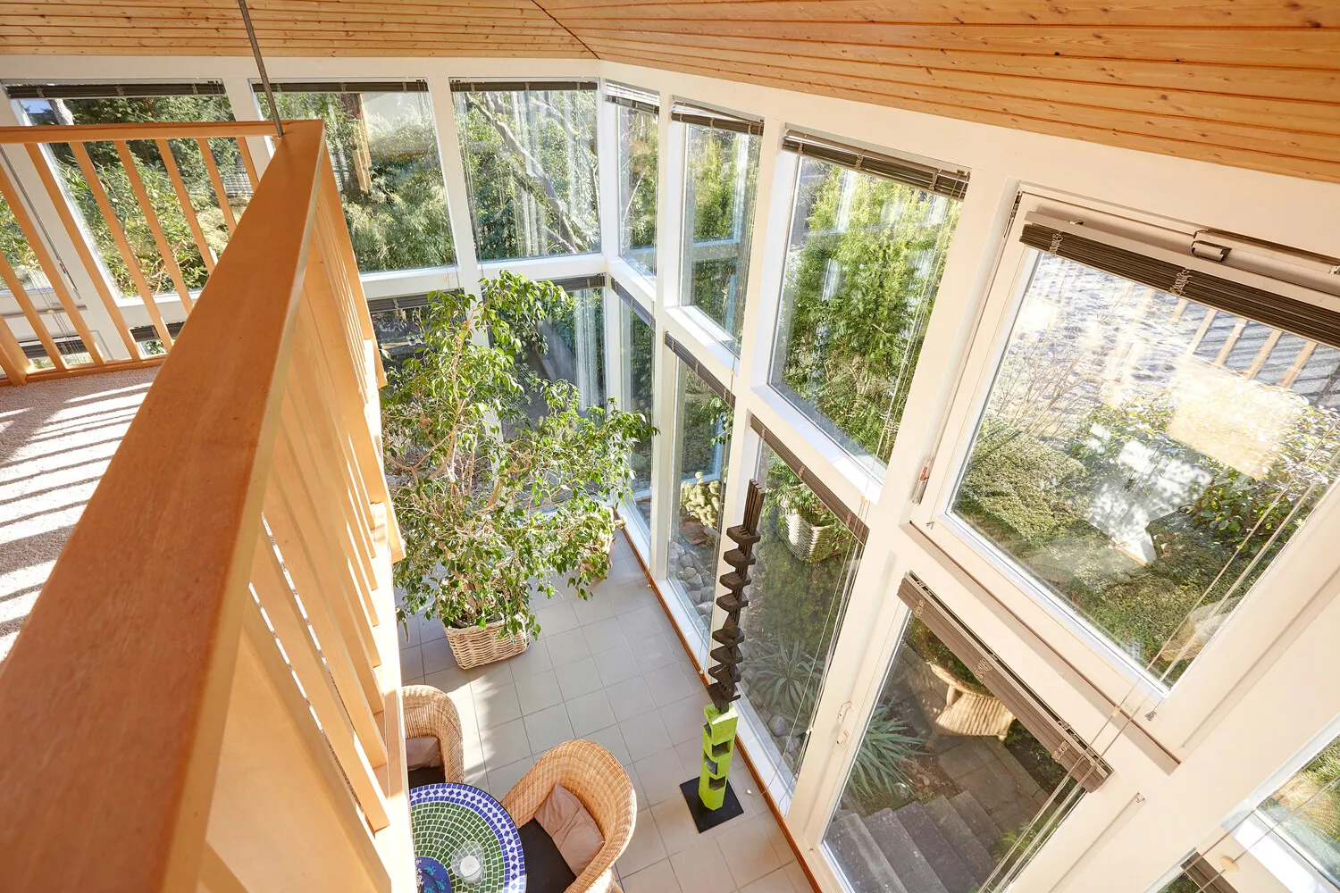 Blick vom Obergeschoss