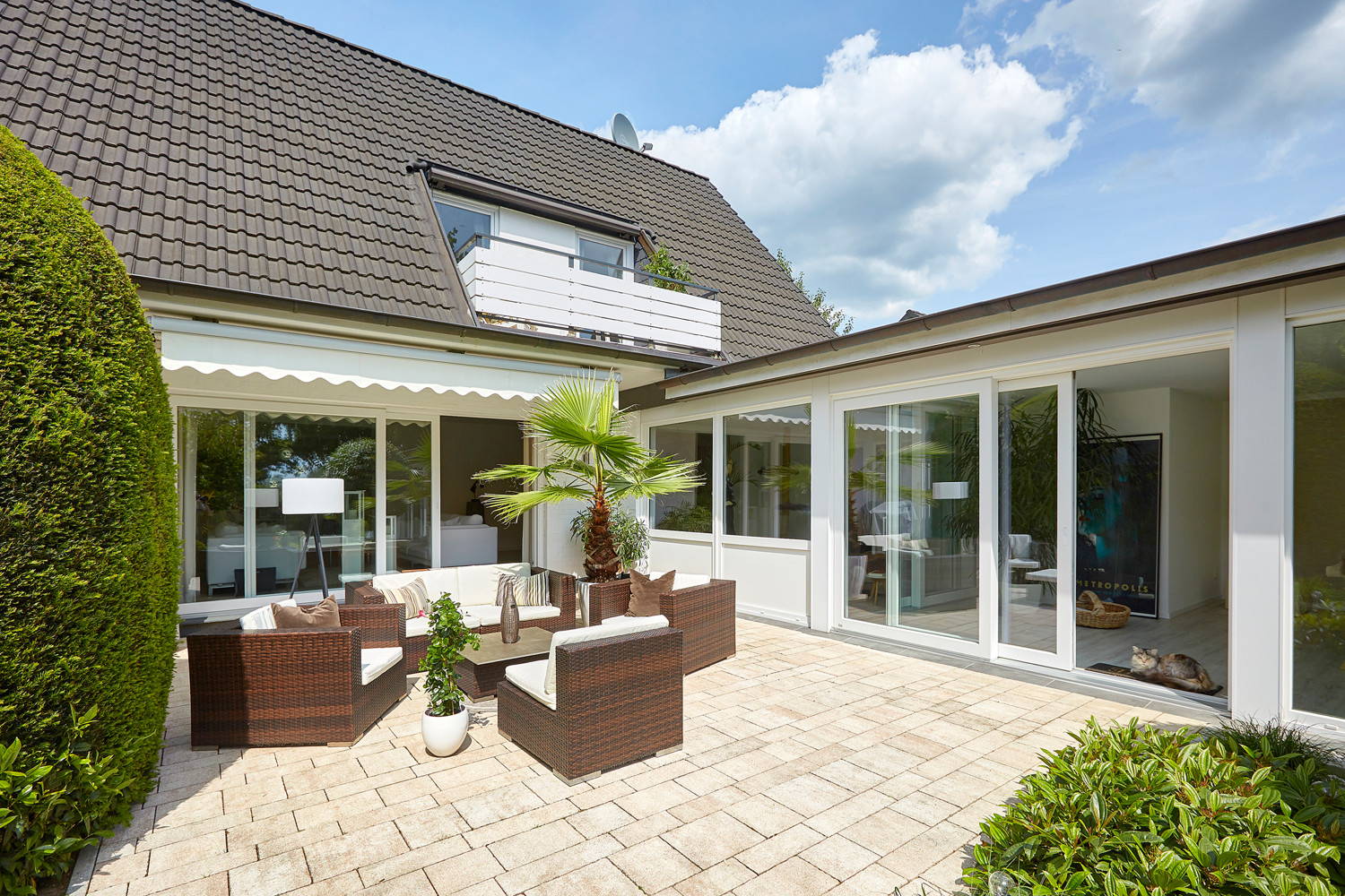 Sonnige Süd-Terrasse