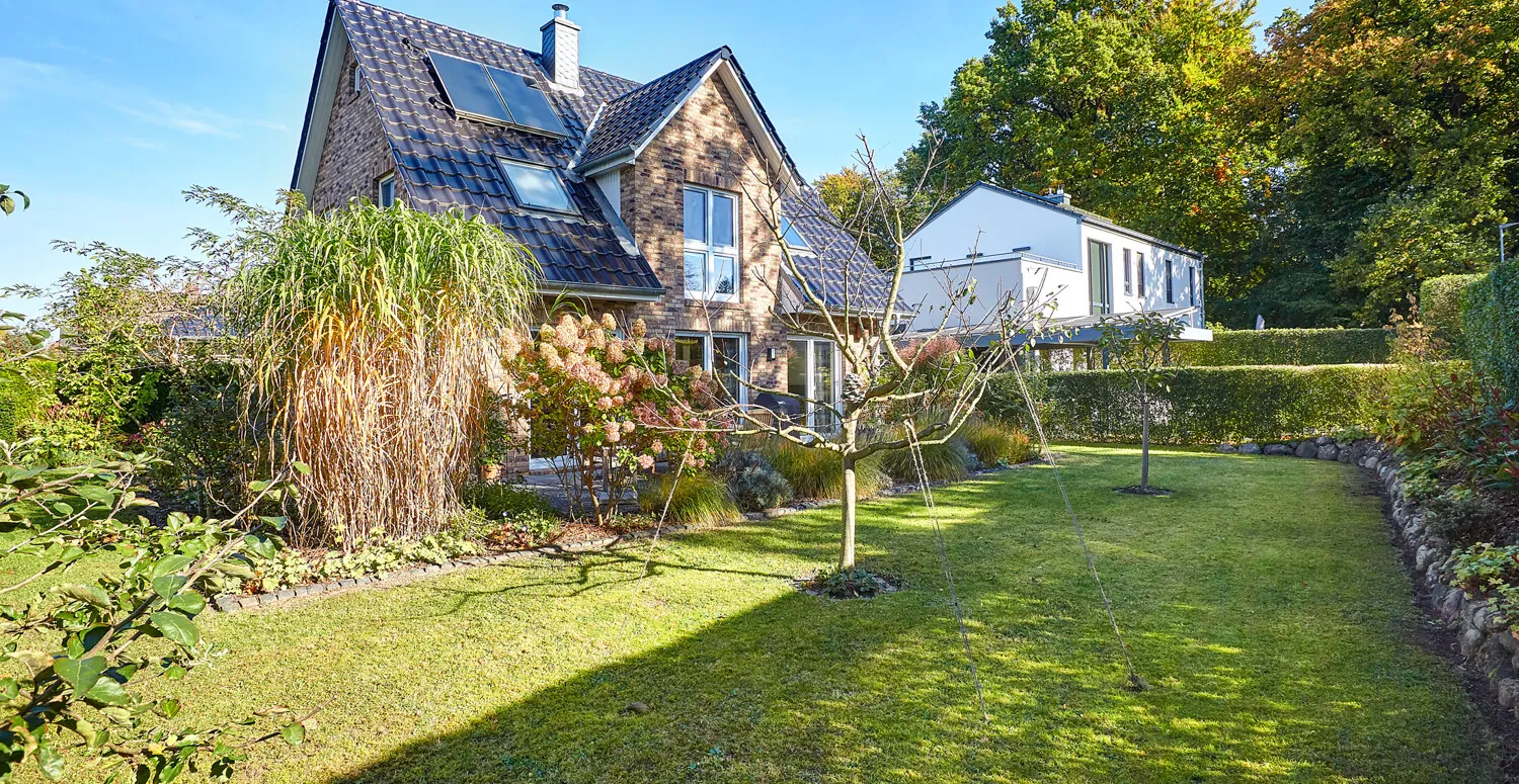 Blick über das Grundstück