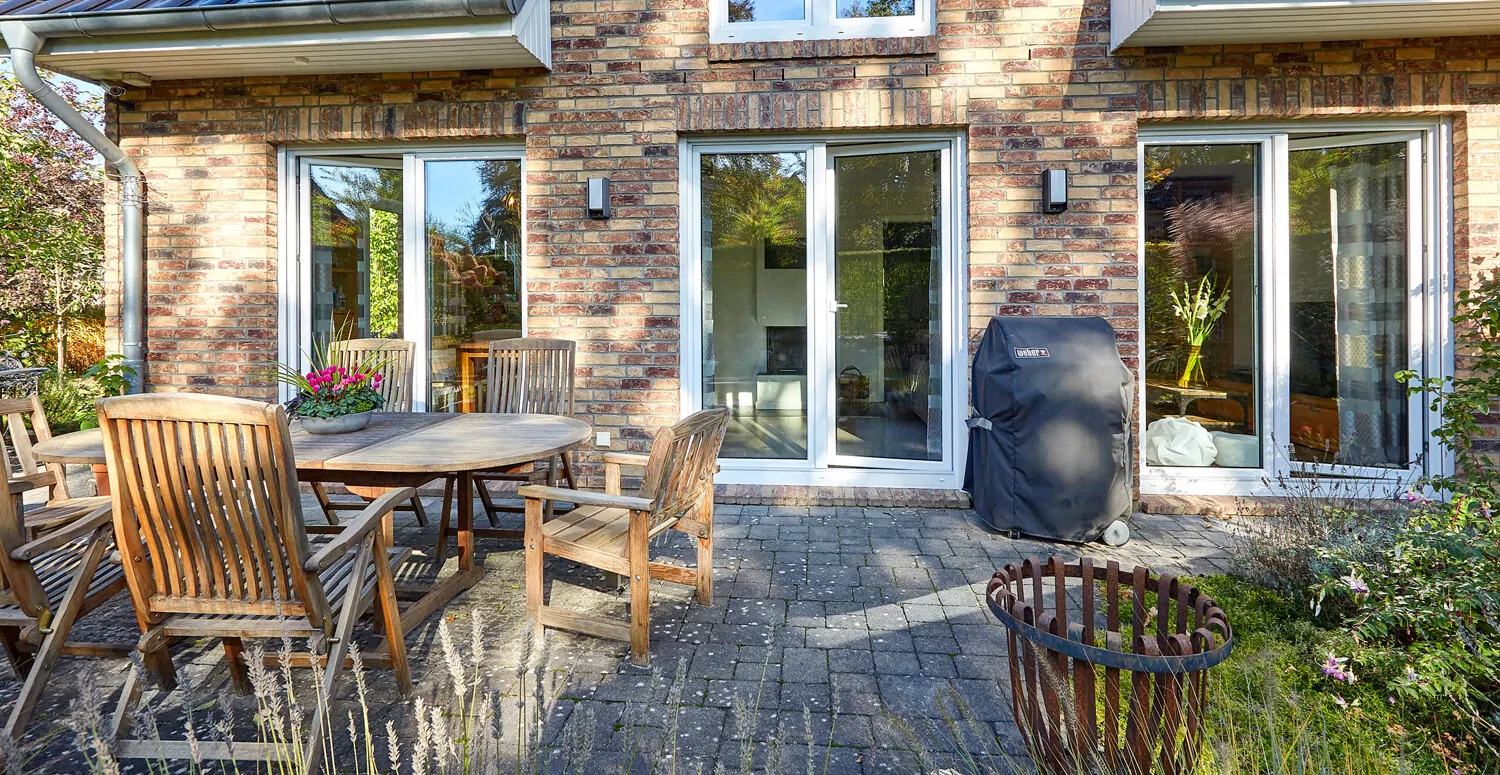 Südansicht des Hauses