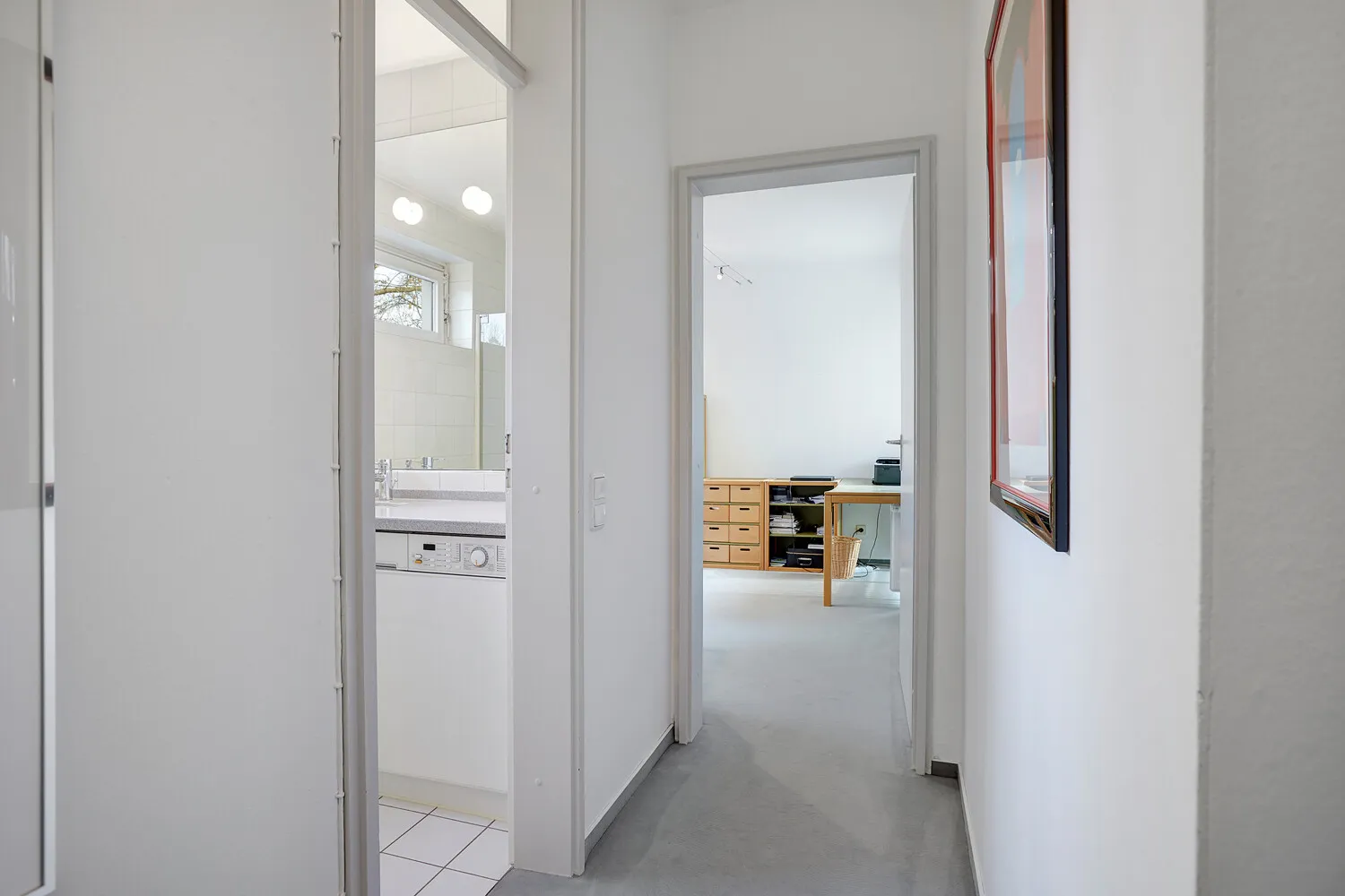 Zugang Badezimmer und Arbeitszimmer