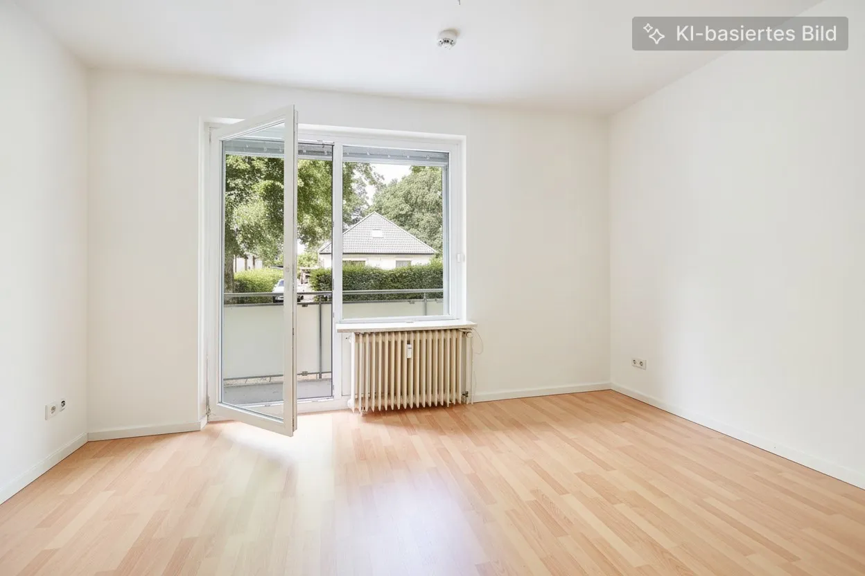 Schlafzimmer mit Balkonzugang