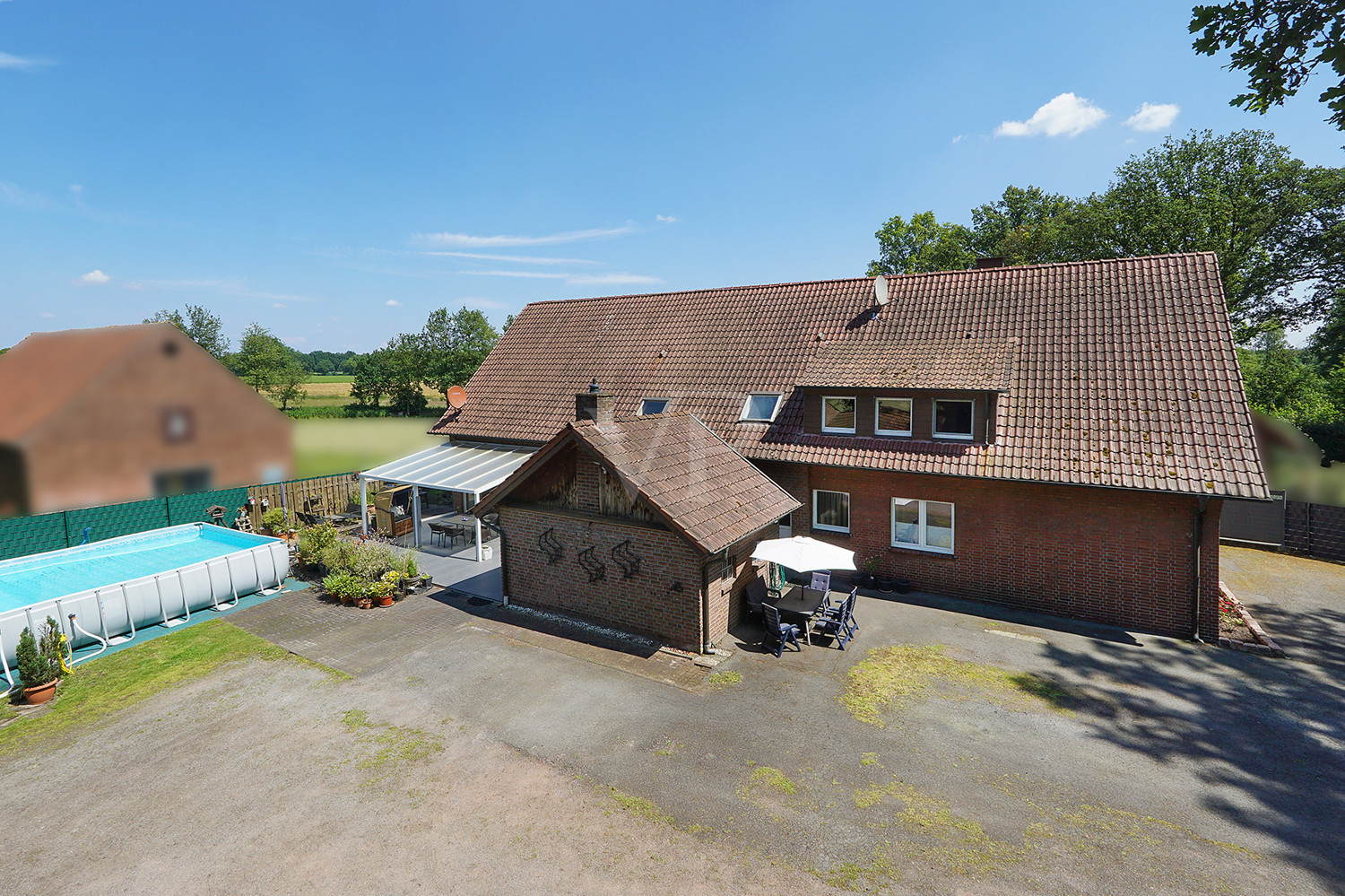 Bauernhaus mit 3 Wohneinheiten und Pool in naturnaher Lage von Dorsten