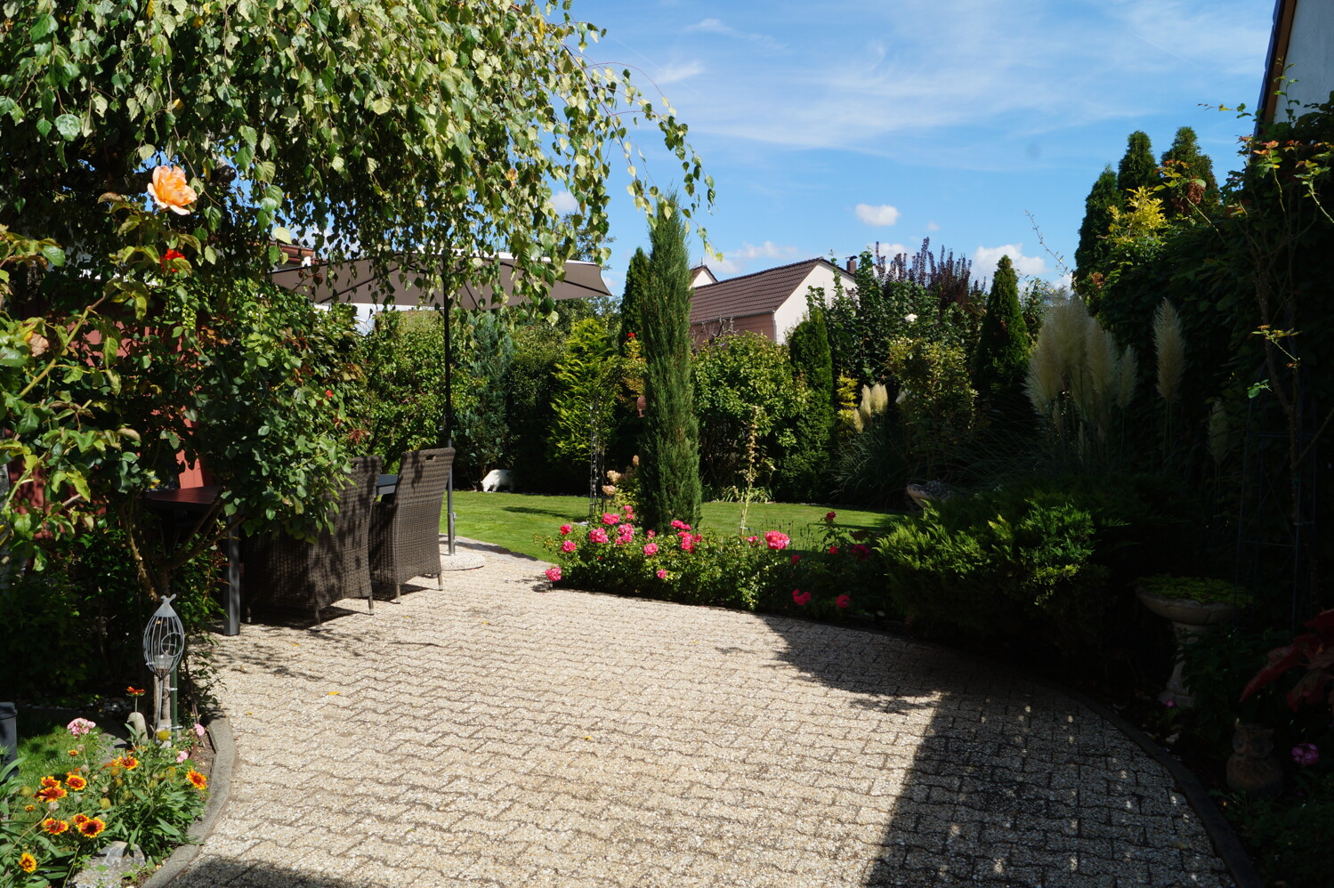 Terrasse unter freiem Himmel
