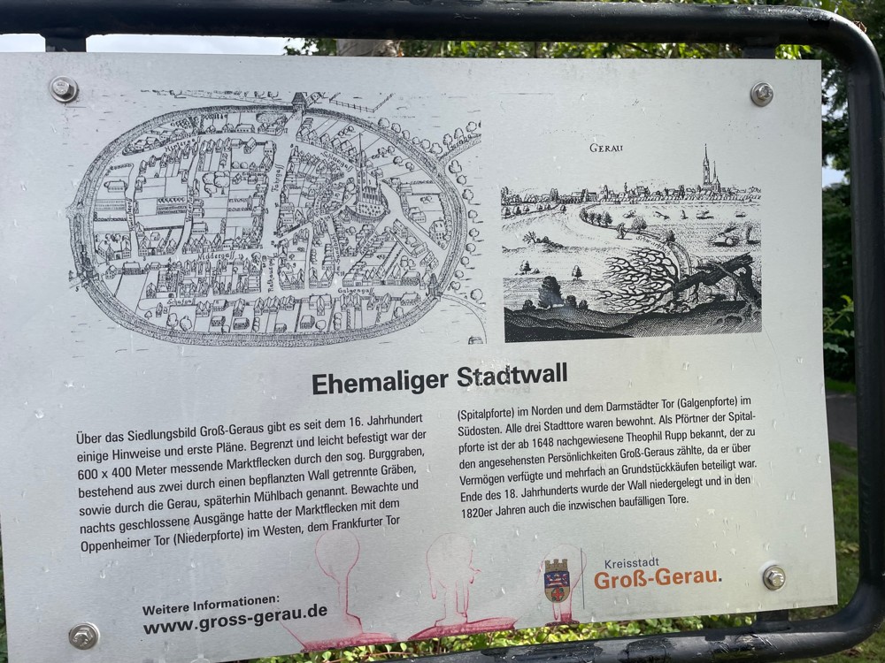 Erläuterung Stadtwall Groß-Gerau