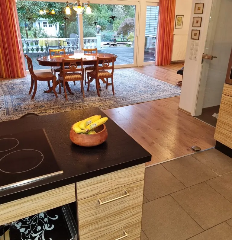 herrlicher Wohn/Essbereich mit Zugang