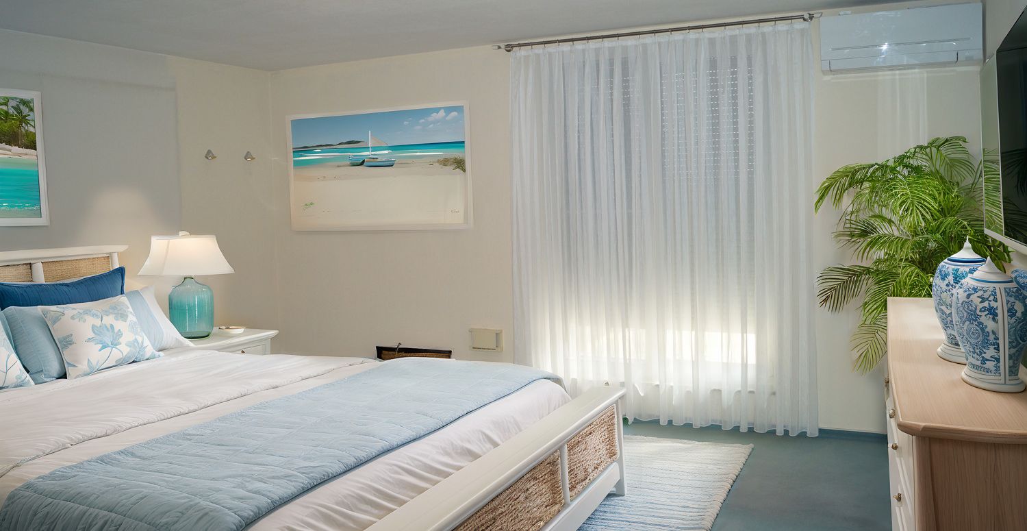 Schlafzimmer mit Klima