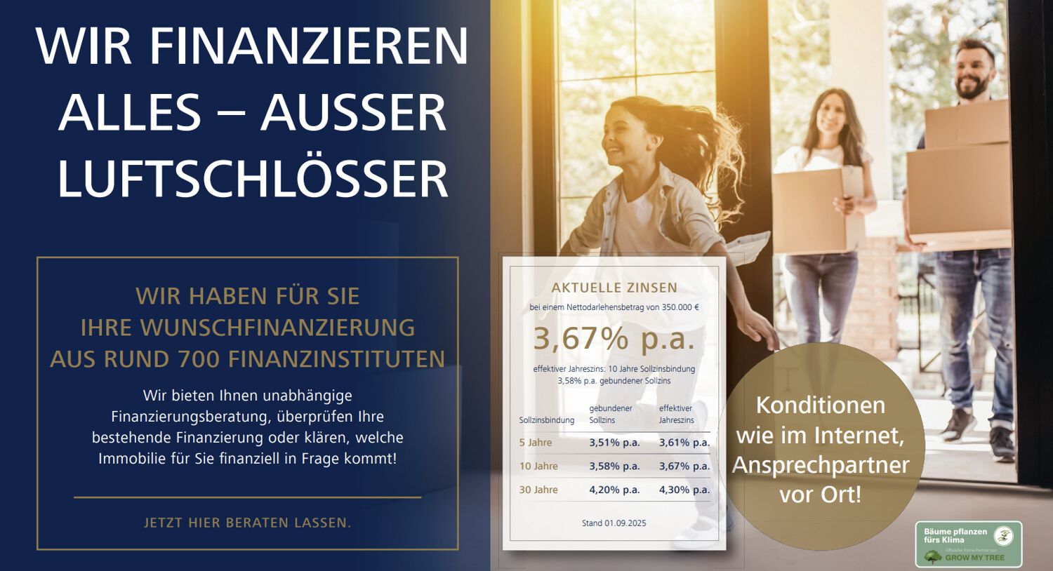 Zinsaushang September