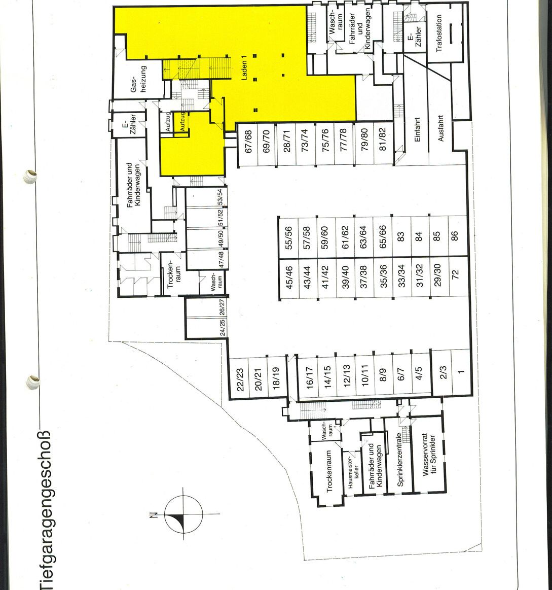 Tiefgaragenplan Residenz Bavaria