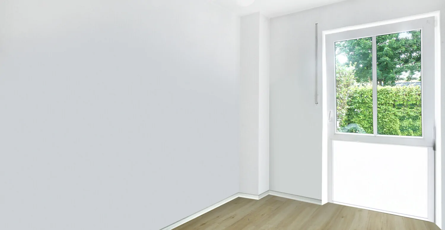 Kinderzimmer mit Zugang zum ostseitigen Gartenbereich