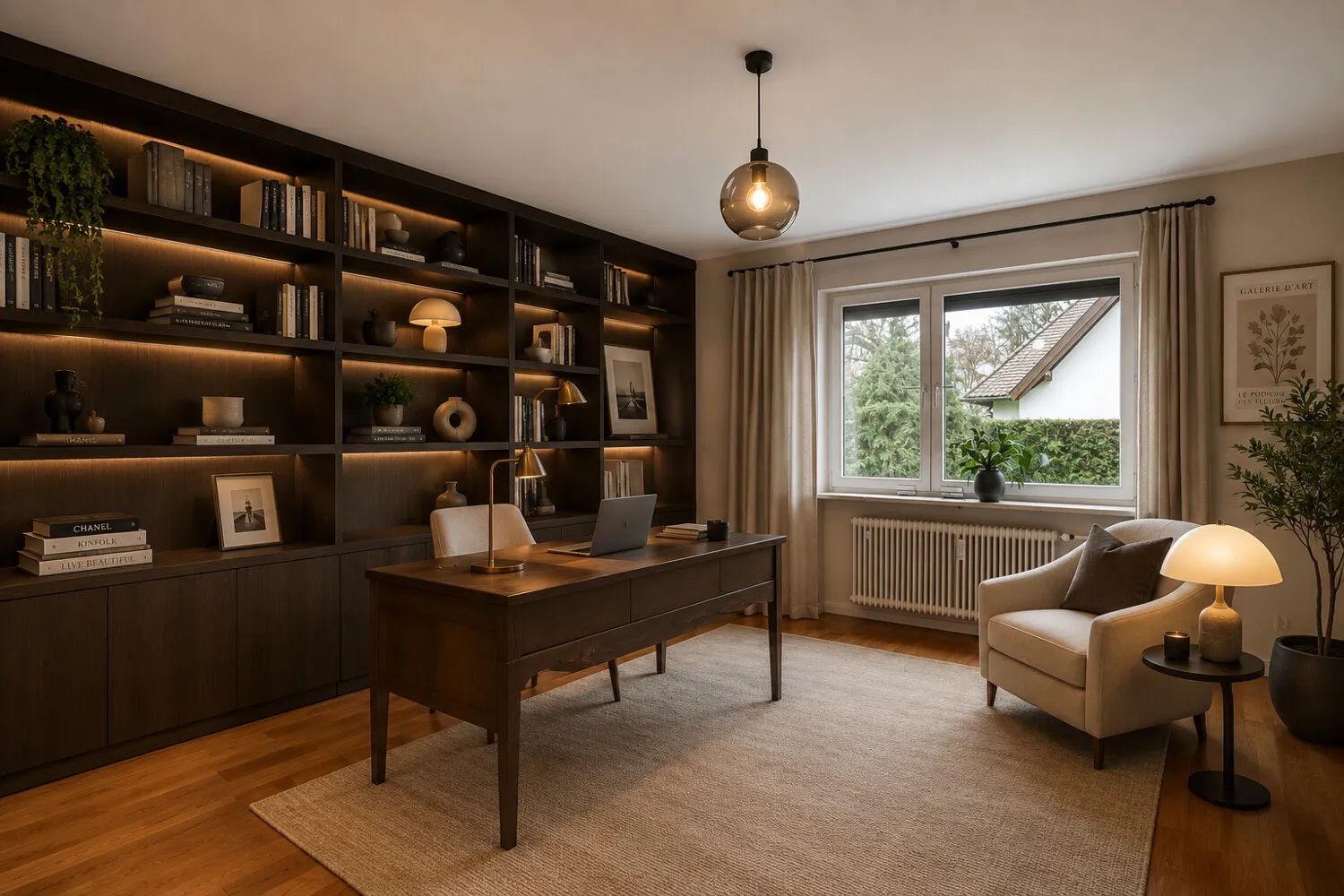 Einrichtungsvorschlag Arbeitszimmer