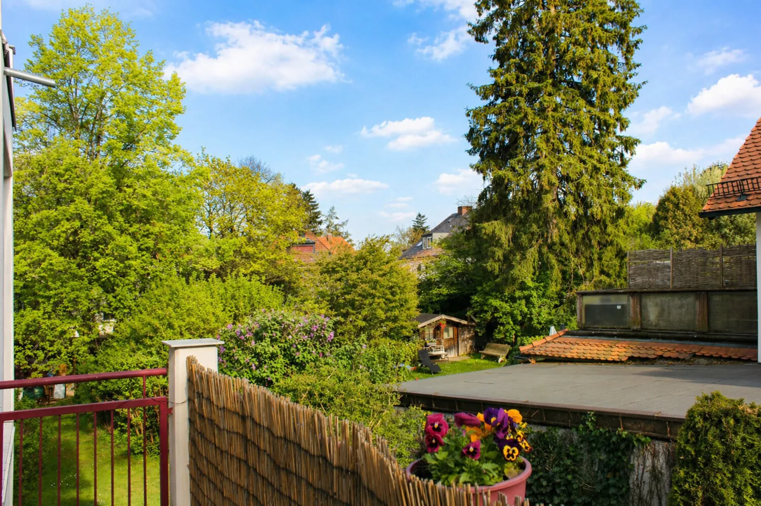 Aussicht vom Balkon