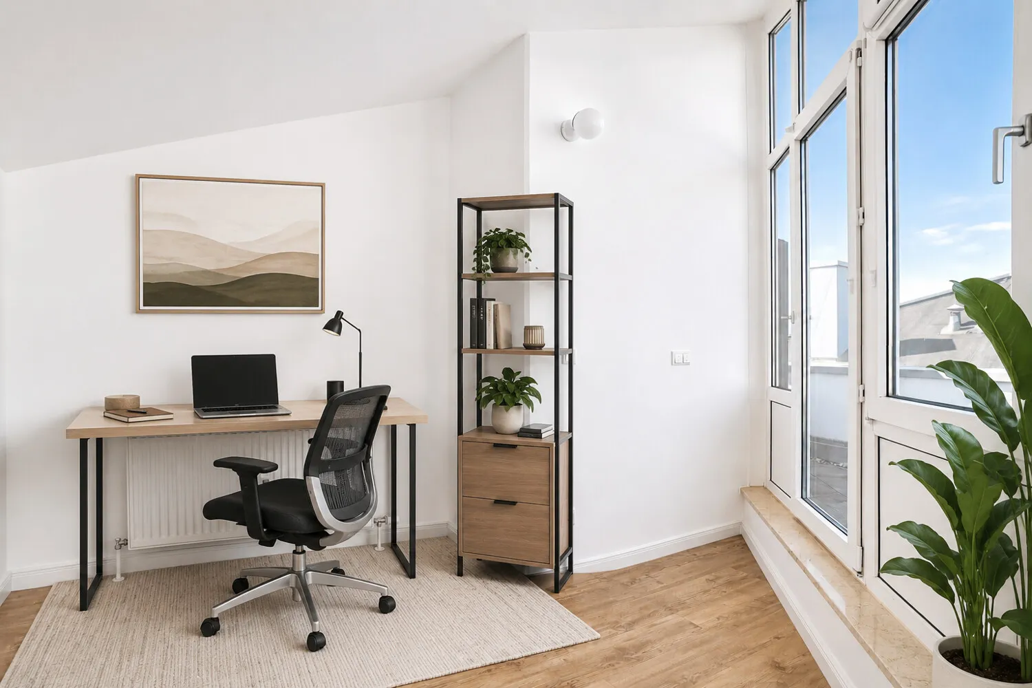 Einrichtungsvorschlag Home-Office Dachgeschoss