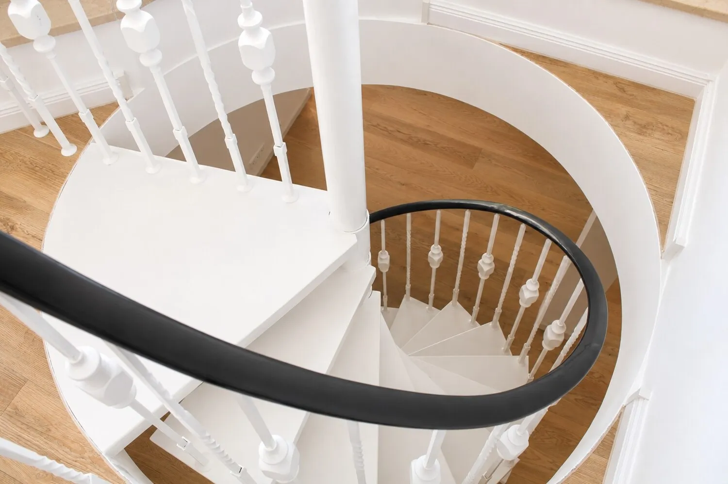 Treppe zum Wohnbereich