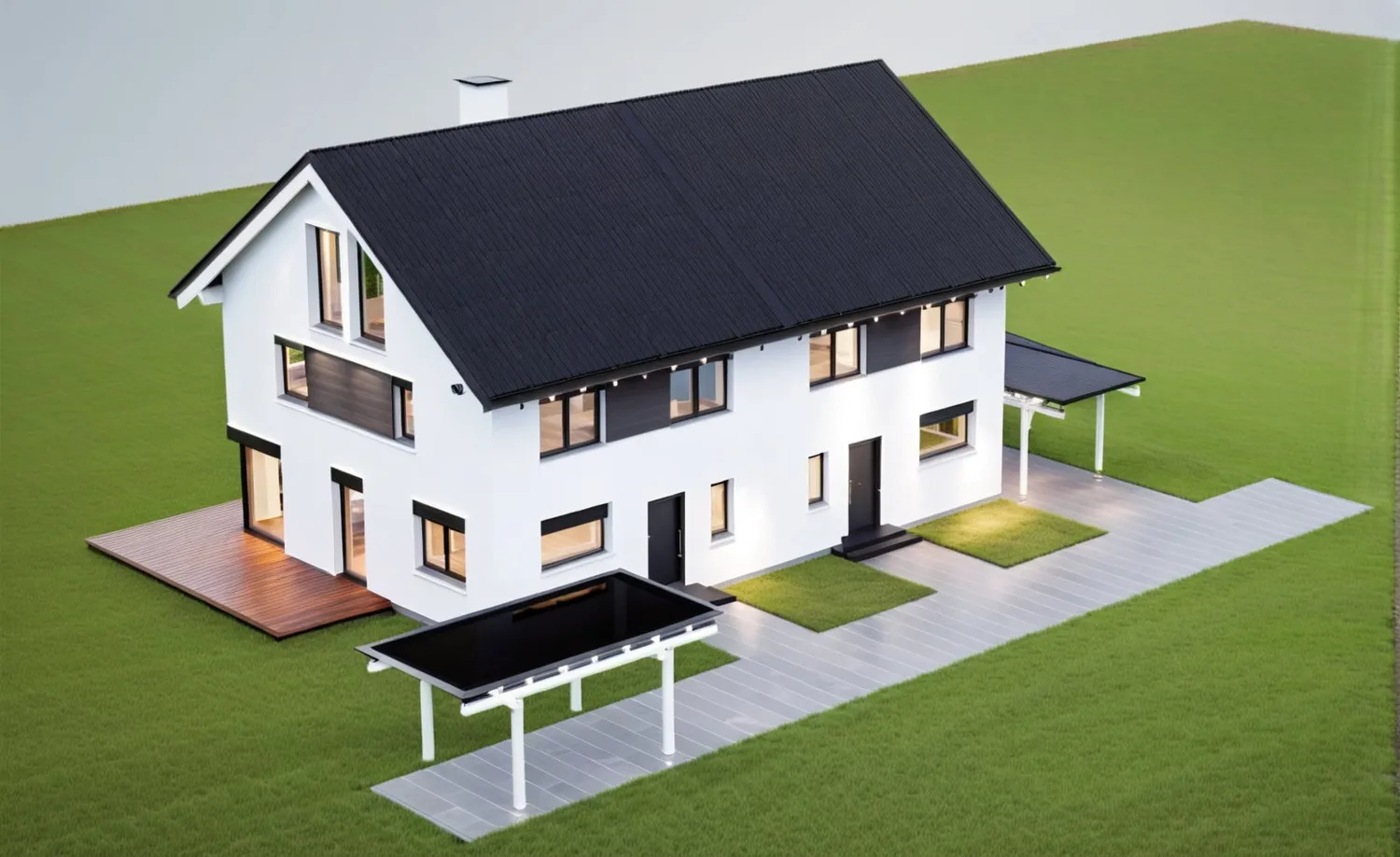 Hausvisualisierung EFH oder DHH