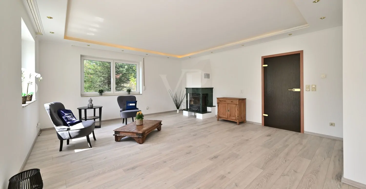 Wohnzimmer mit Kaminofen