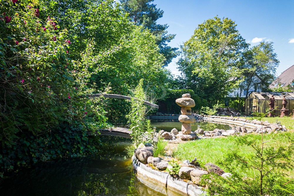 Teich mit Garten