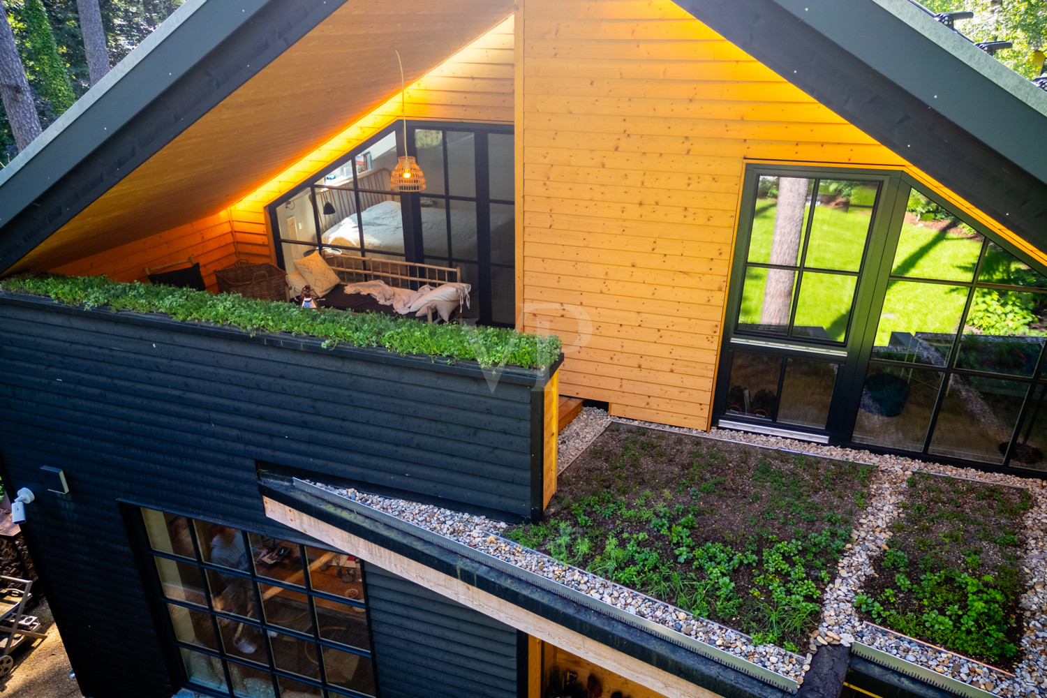 Dachterrasse von oben