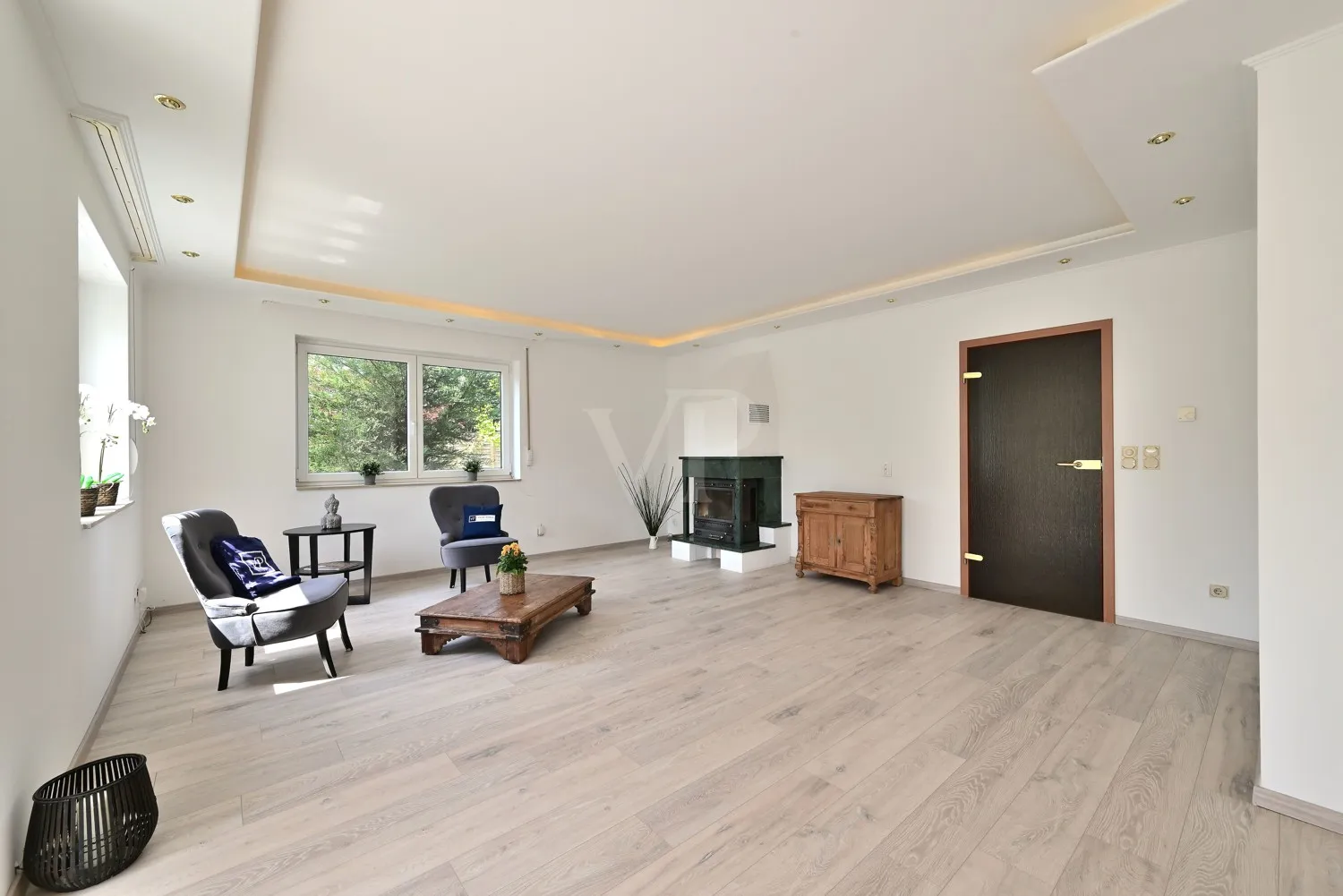 Wohnzimmer mit Kaminofen