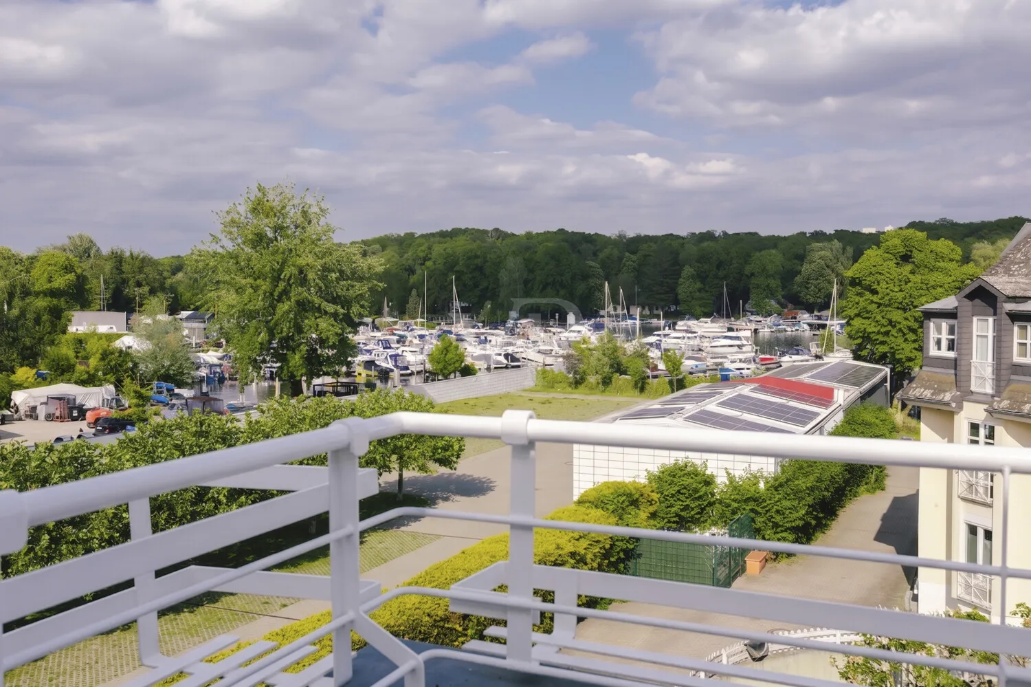 Blick vom Balkon