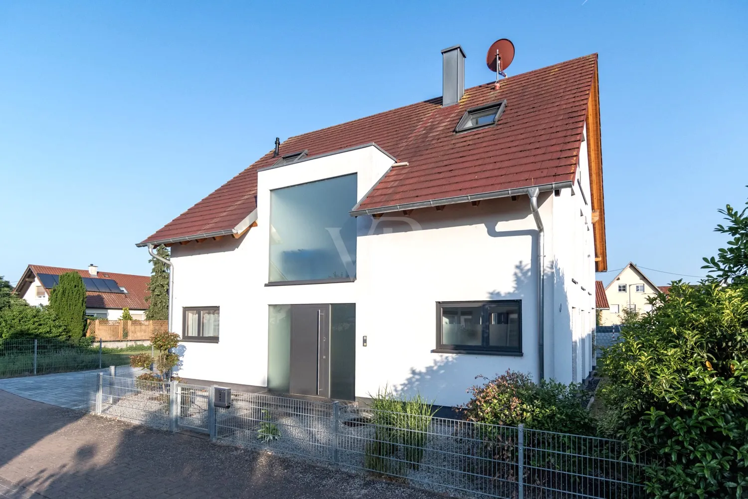 Vorderseite des Hauses