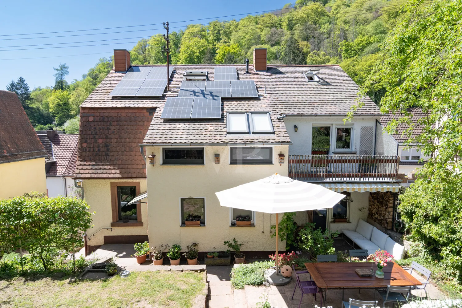 Blick auf das Haus
