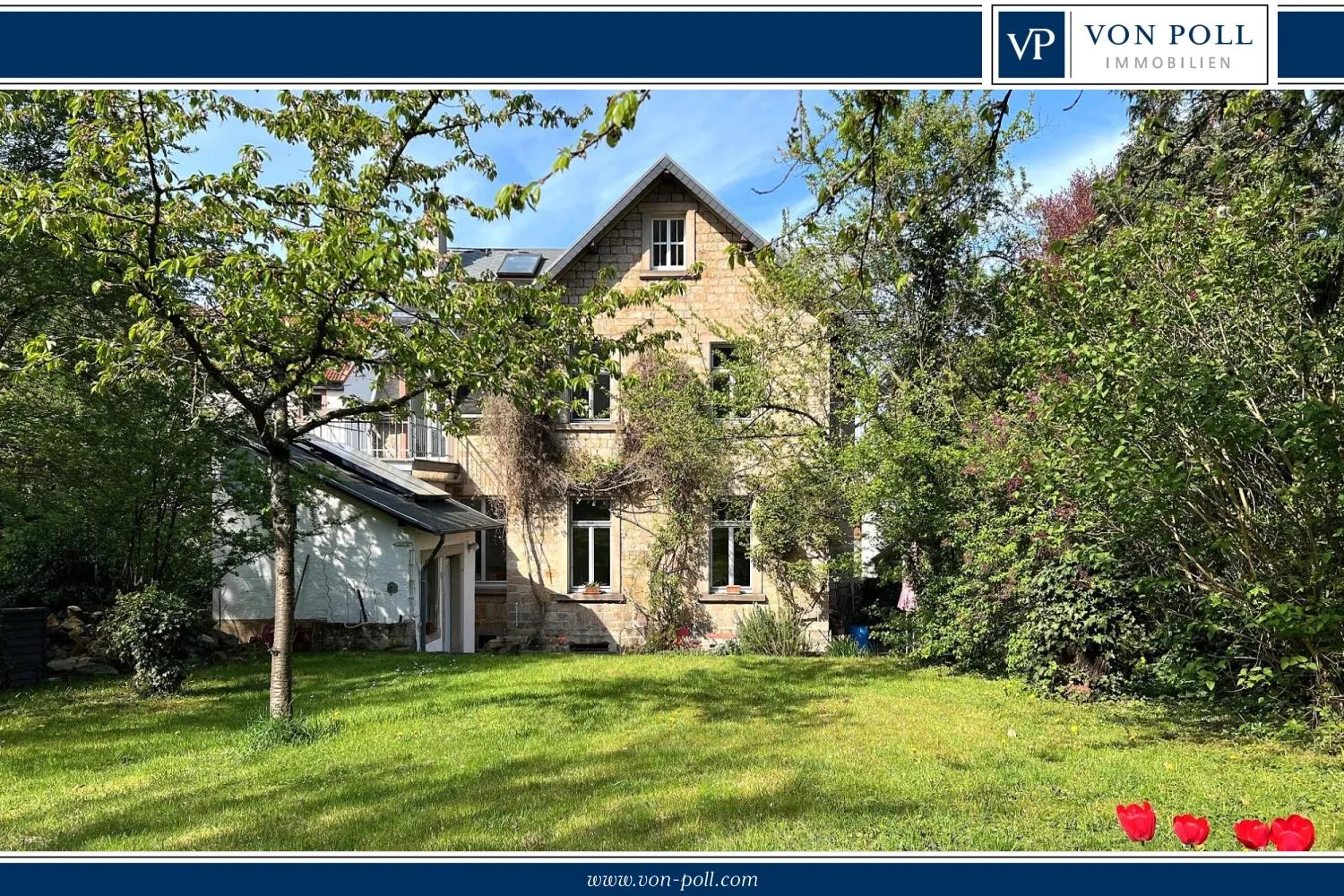 Gartenansicht der Villa