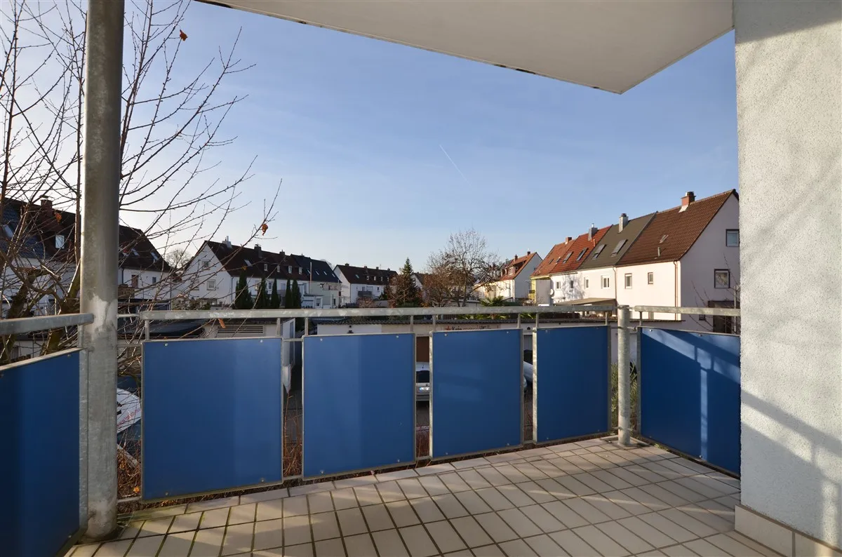 Balkon in West-Ausrichtung