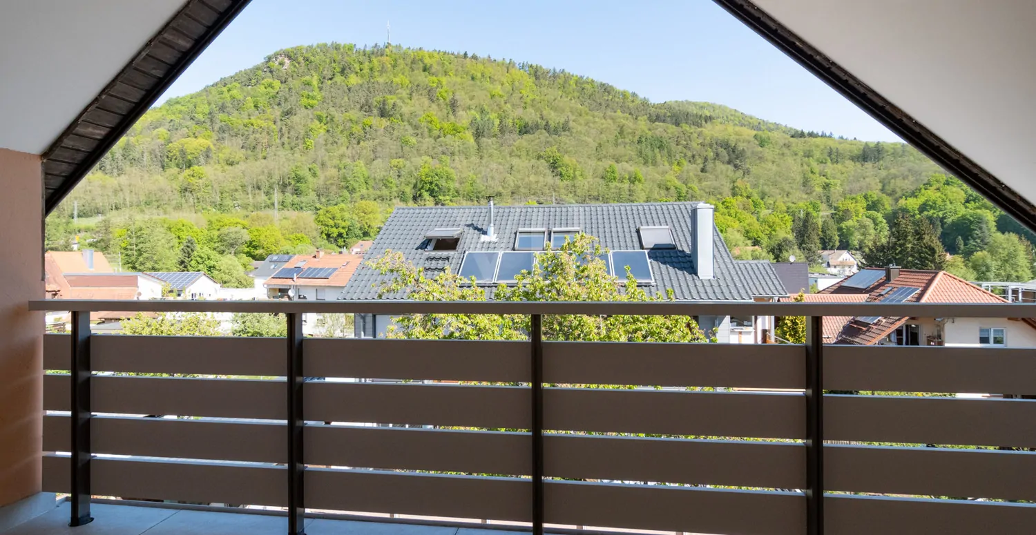 Blick von Loggia Dachgeschoss