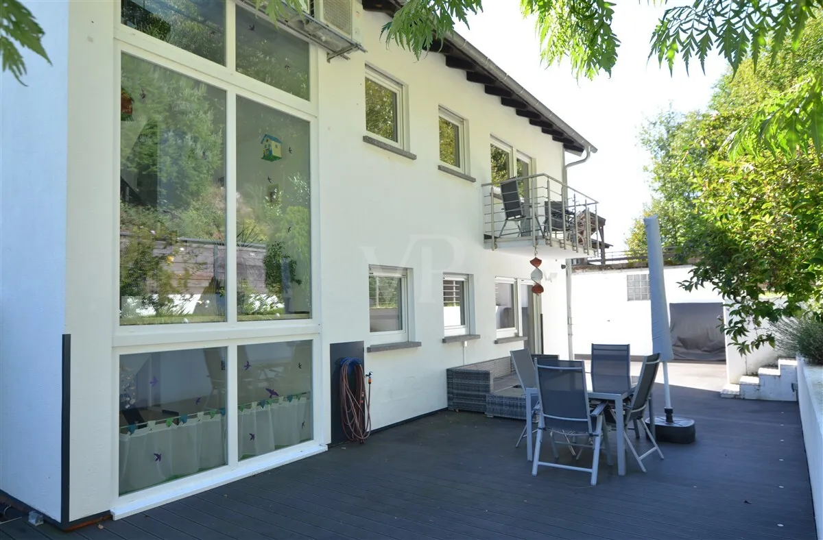 Terrasse in Nord-West-Ausrichtung