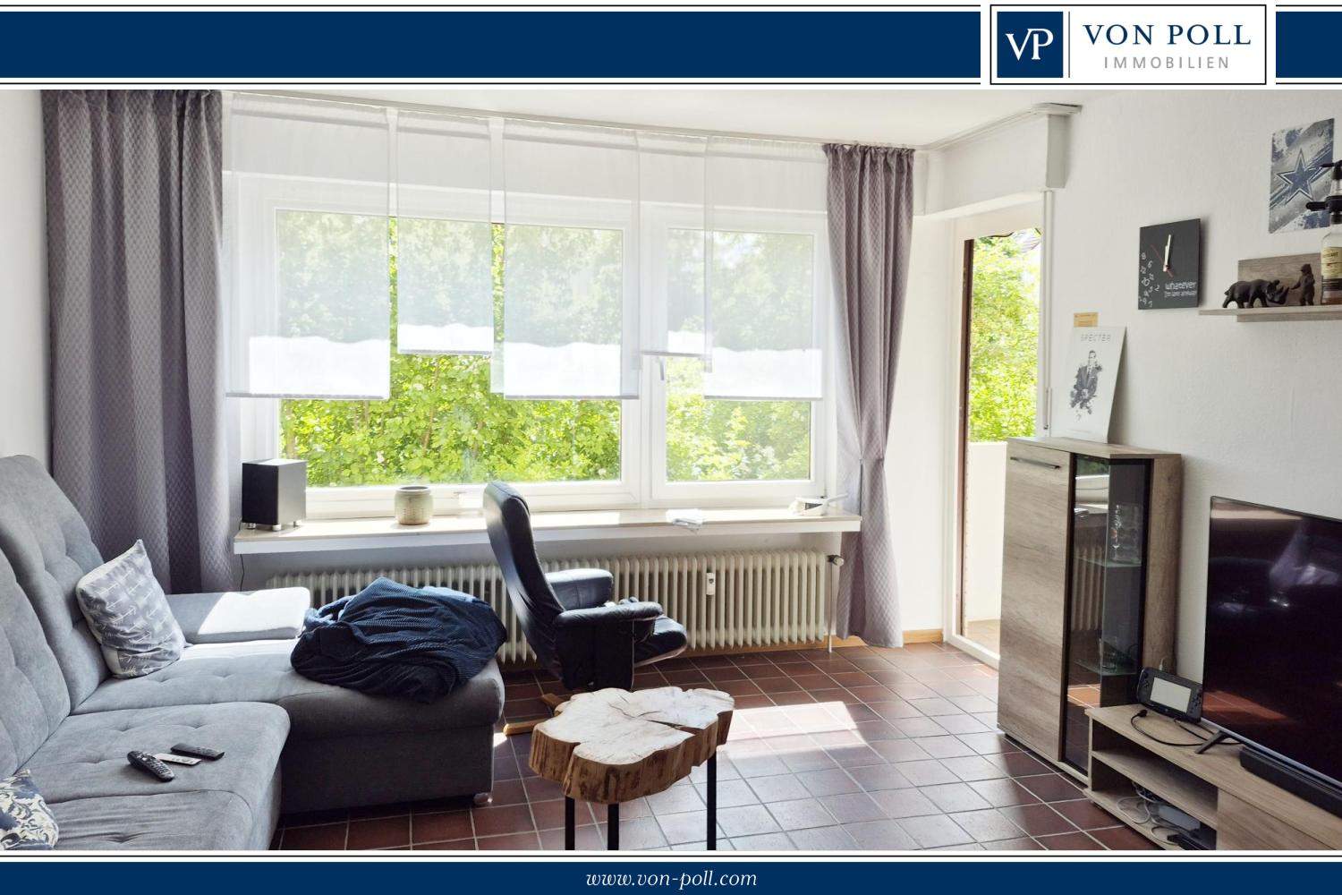 Zentrumsnahe 2-3 Zimmer Erdgeschosswohnung mit Loggia