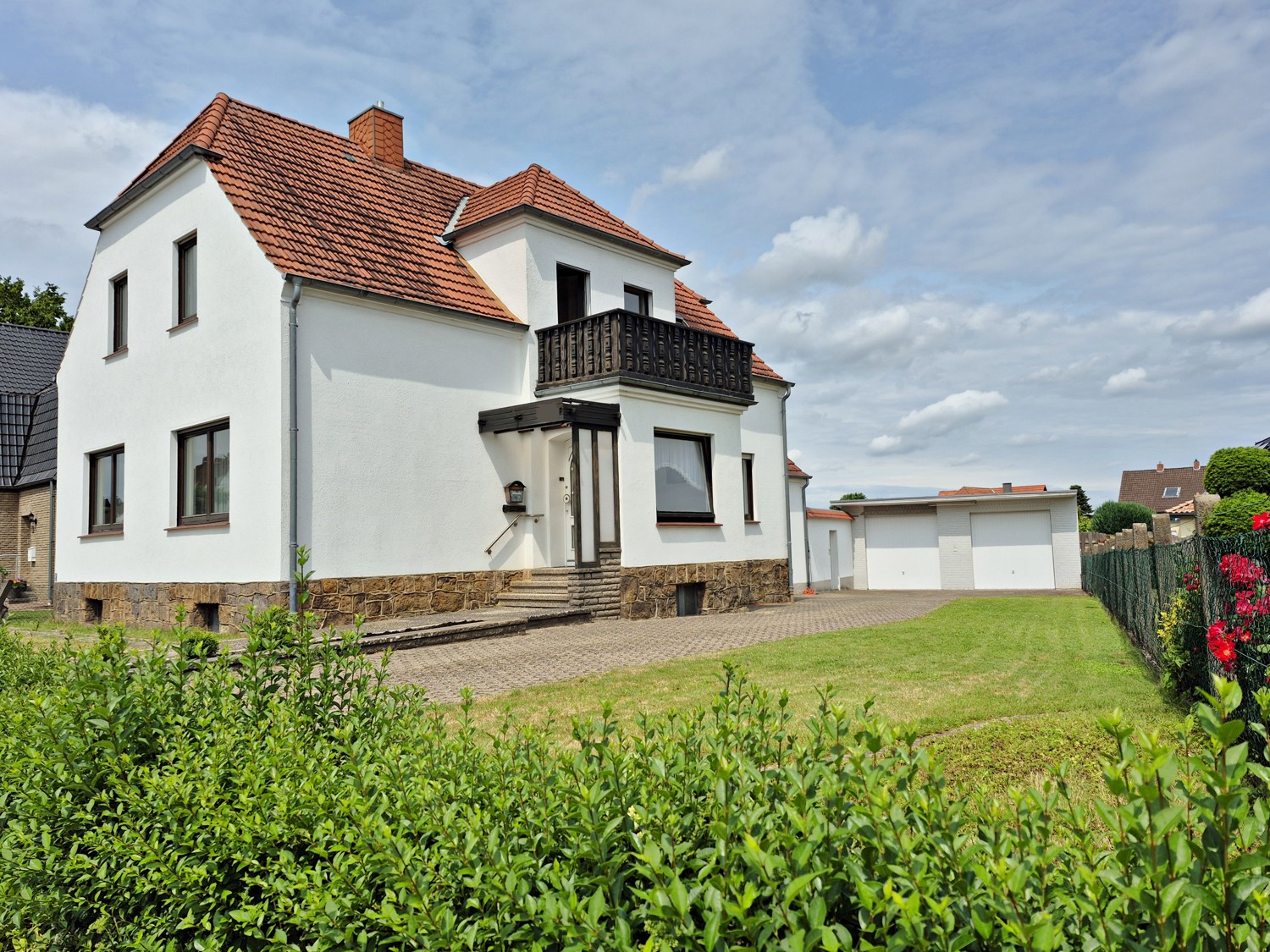 Blick aufs Haus