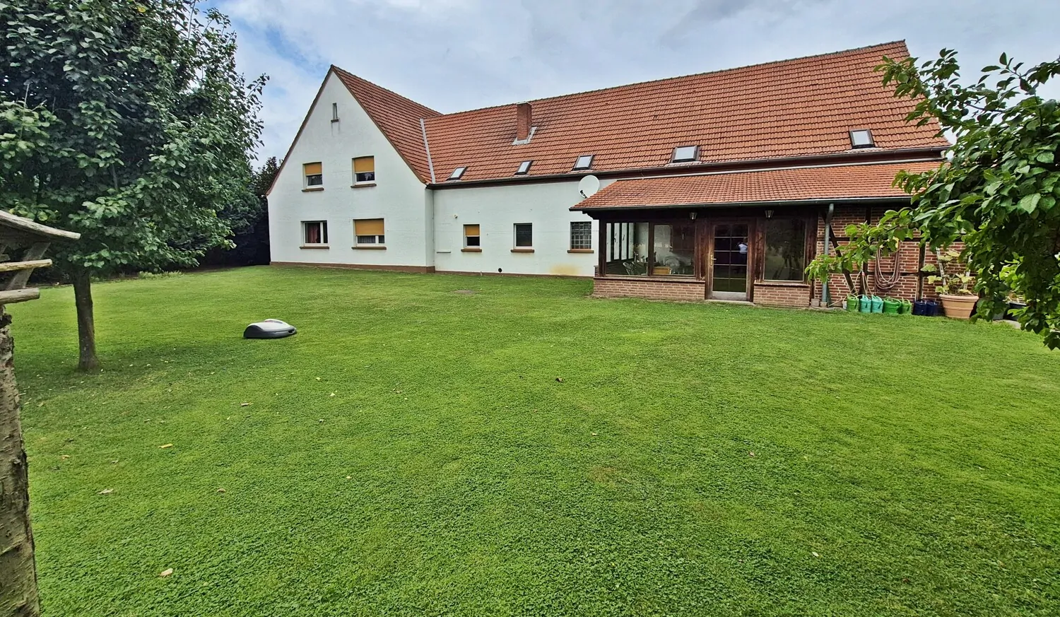Gartenblick aufs Haus