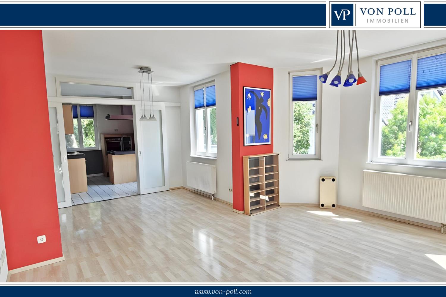 Helle Etagenwohnung mit 2 Balkonen in bester Lage des Mindener Glacis