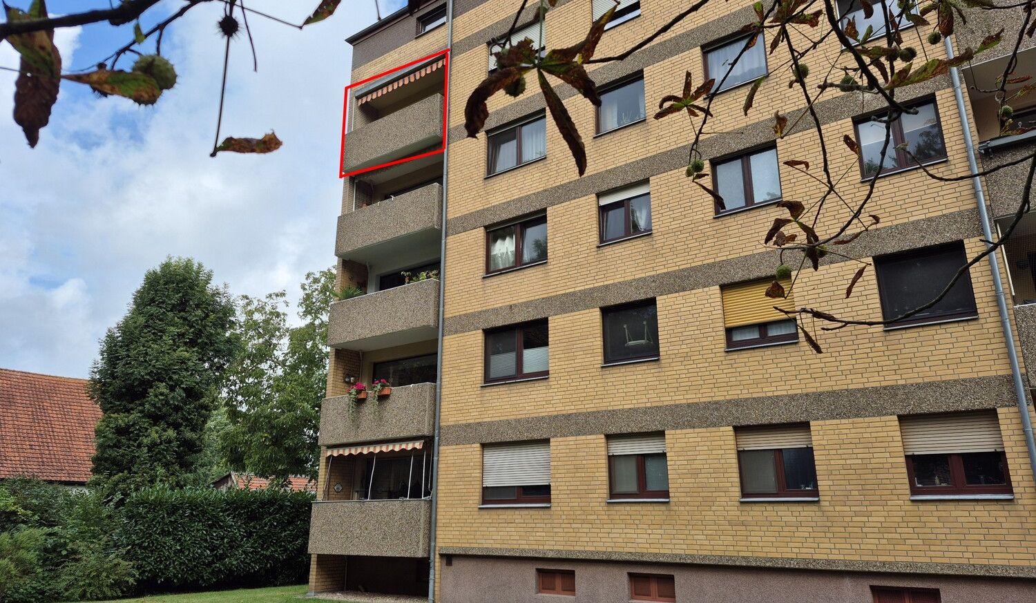 Hausansicht Balkone
