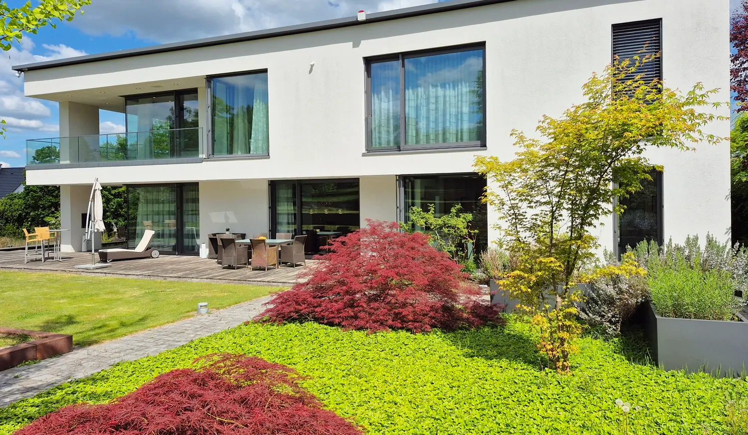 Blick auf die Terrasse