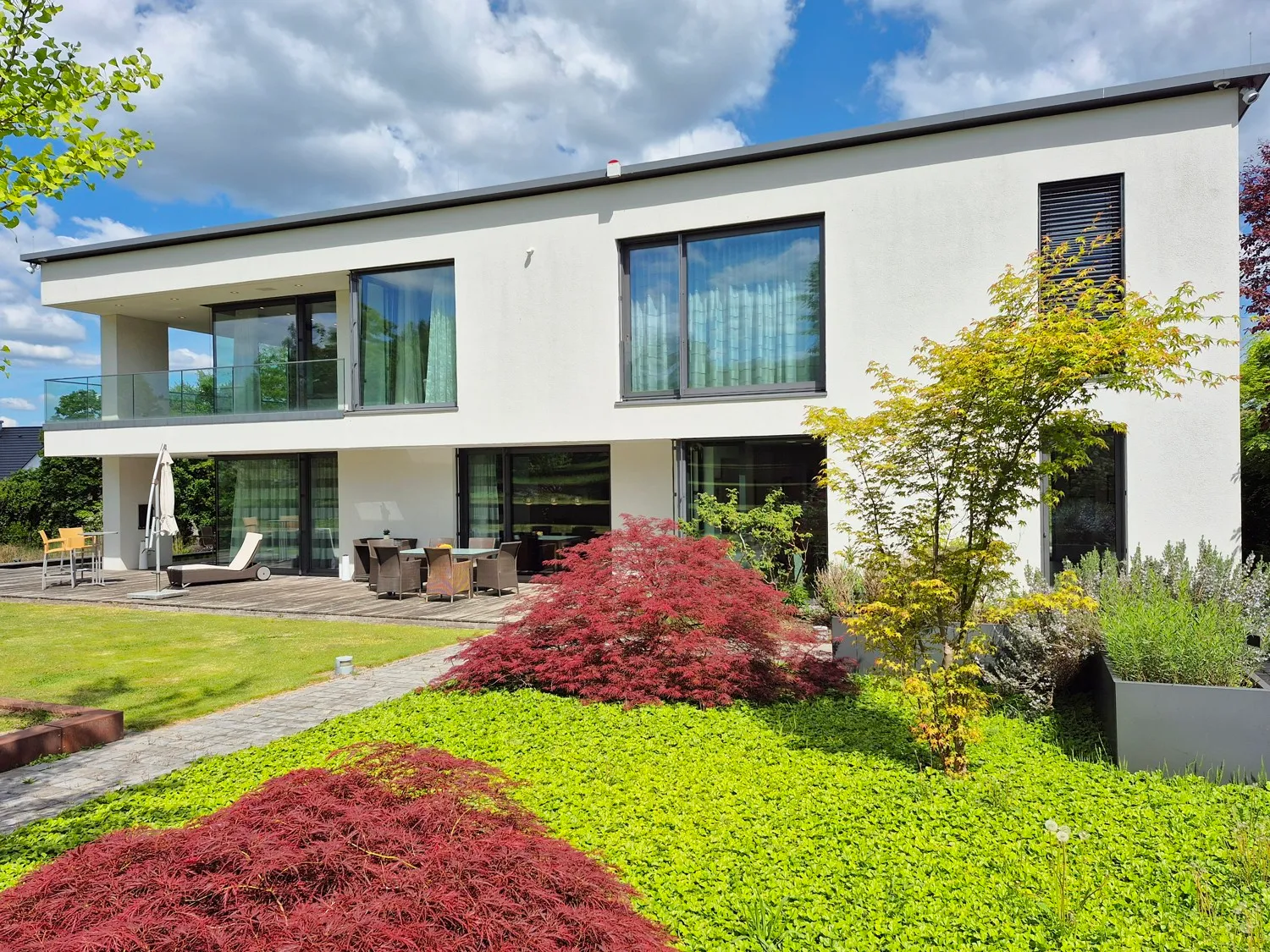 Blick auf die Terrasse