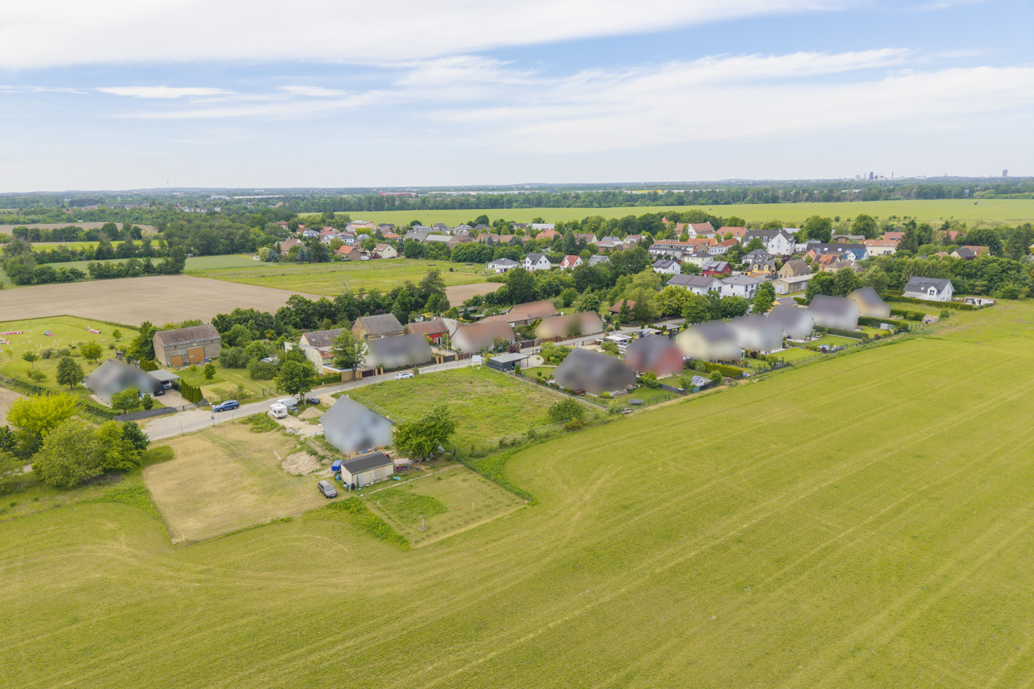 Baugrundstück mit Baugenehmigung im grünen Umland von Berlin