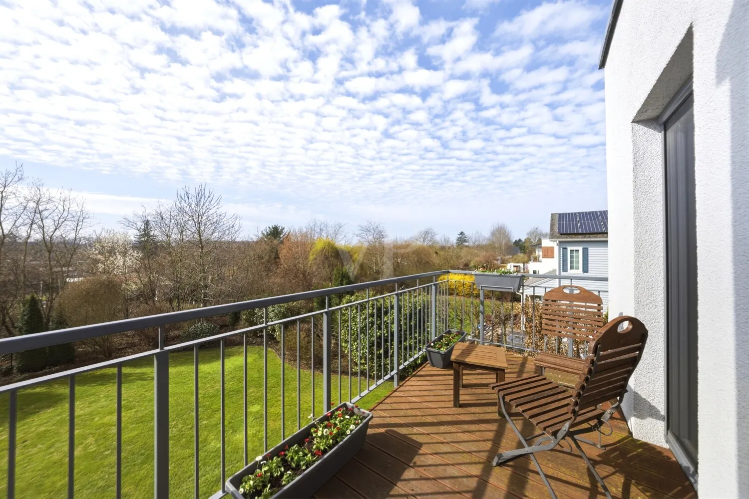 Blick vom Balkon