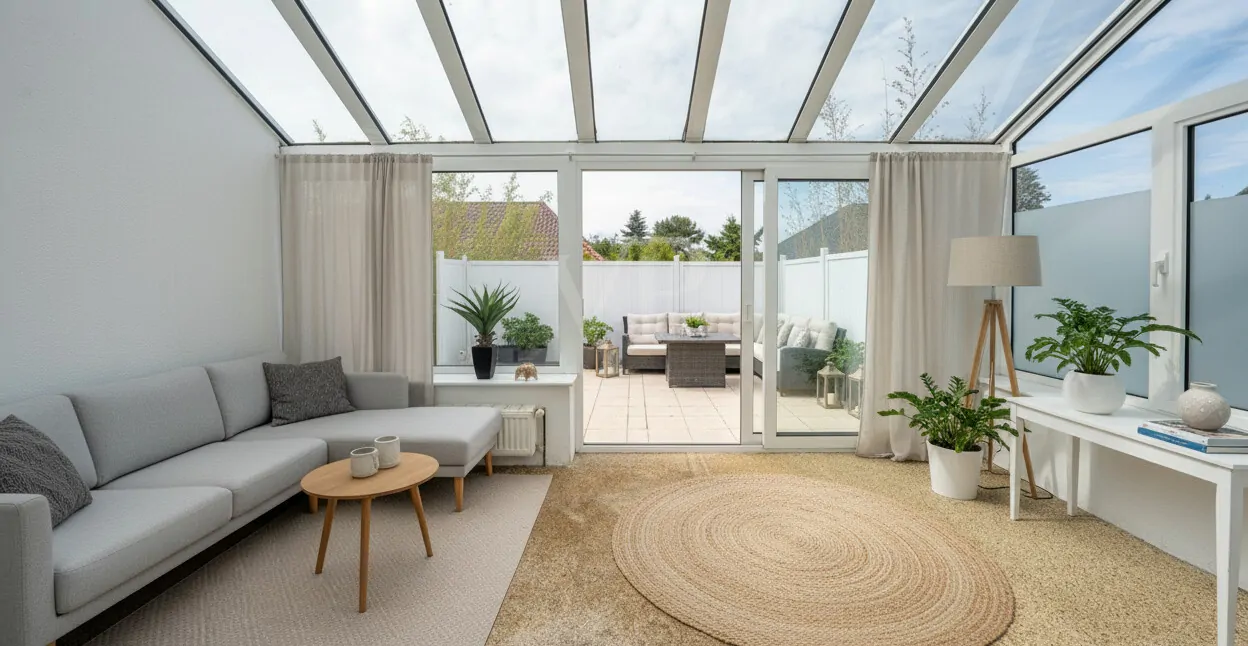 Wintergarten KI eingerichtet