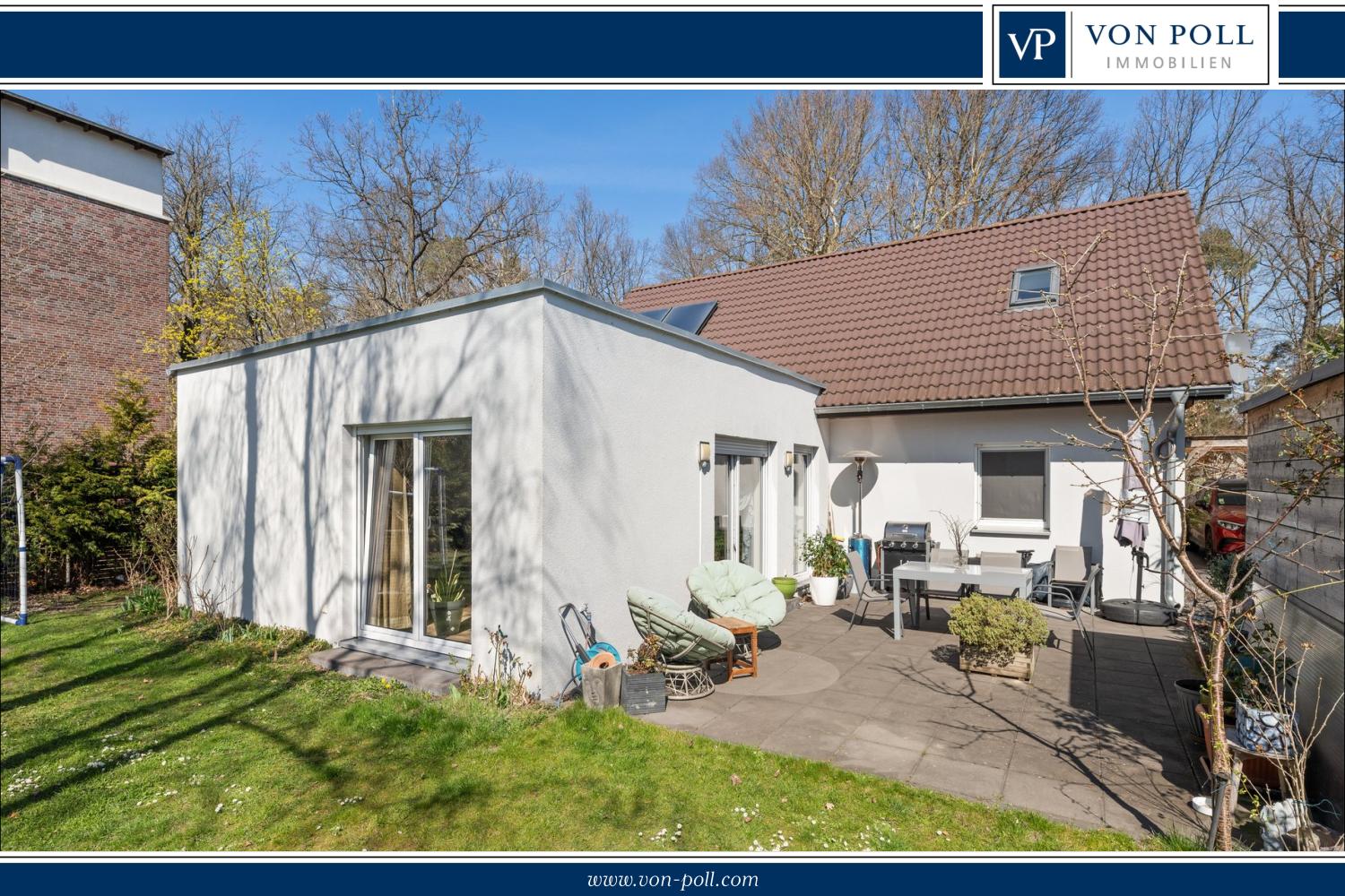 Hausansicht Gartenperspektive