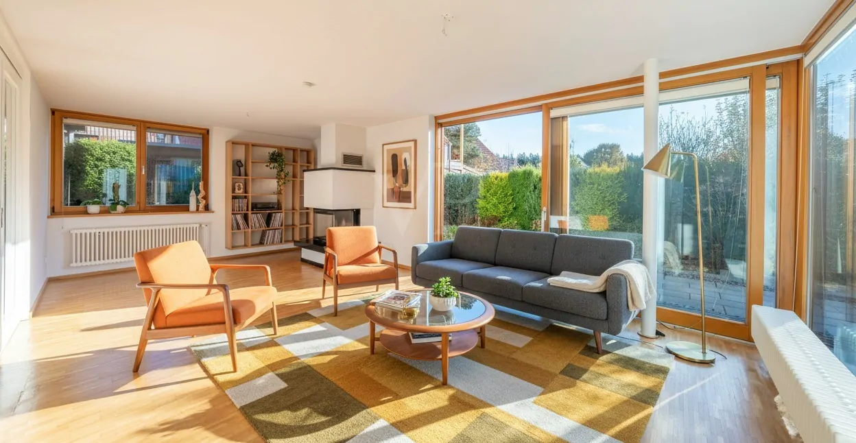 Wohnzimmer KI generiert